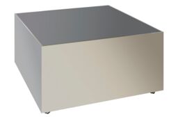 Orsina Modern Design Square Chrome Finish Coffee Table, Stunning Modern Coffee Table, Functional Decorative Table in Silver - thumbnail 4