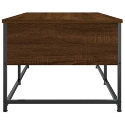 Berkfield Home Coffee Table Brown Oak 100x51x40 cm Engineered Wood - Size: 100 x 51 x 40 cm - thumbnail 7