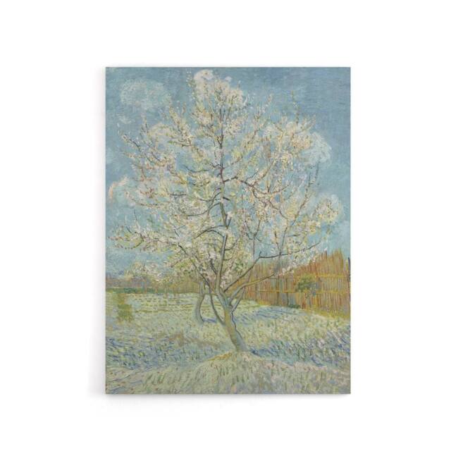 "Artery8 Van Gogh The Peach Tree Canvas Wall Art Print in Blue - Size: W18"" x H24""" - image 1