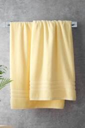 Catherine Lansfield 'Zero Twist' Hand Towel in Yellow