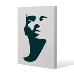 Benjamin Tate Design Elegant silhouette (Canvas Print) / 152 x 101 x 4cm in Natural - Size: 152 x 101 x 4 cm - thumbnail 1