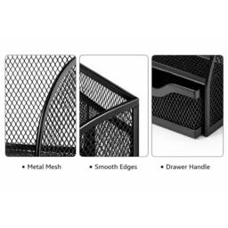 EONLION Desk Organiser Black Metal - Size: 500mm - thumbnail 4