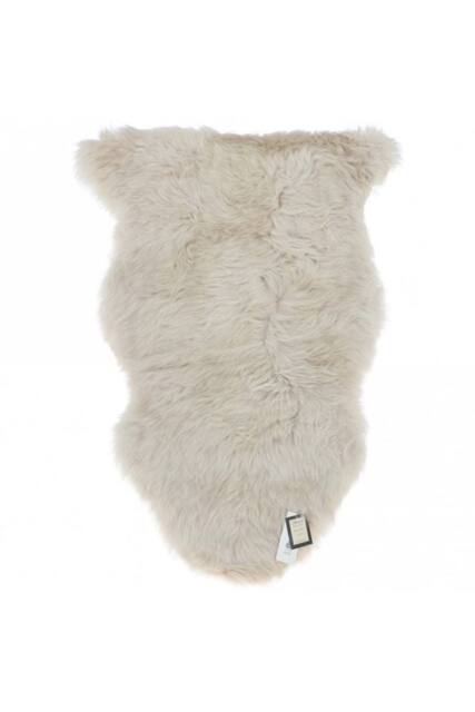 Fenland England Real Sheepskin Single Rug in Beige - Size: Small - image 1