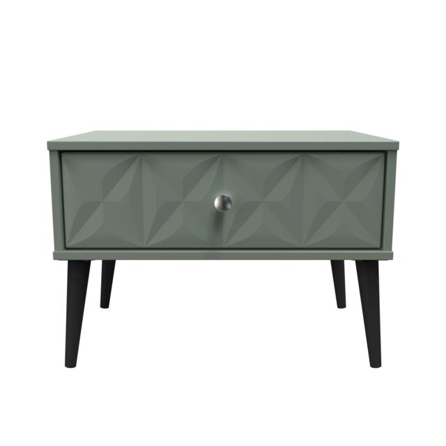 Ready Assembled 2 U Toledo 1 Drawer Wide Side Table (Ready Assembled) in Pale Green - image 1