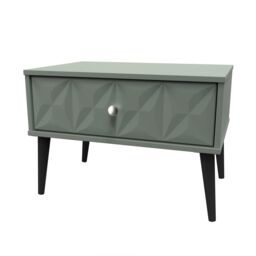 Ready Assembled 2 U Toledo 1 Drawer Wide Side Table (Ready Assembled) in Pale Green - thumbnail 3