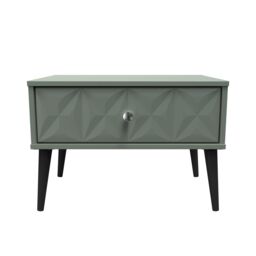 Ready Assembled 2 U Toledo 1 Drawer Wide Side Table (Ready Assembled) in Pale Green - thumbnail 1