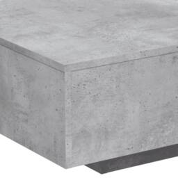 Berkfield Home Coffee Table with LED Lights Concrete Grey 85x55x31 cm - Size: 85 x 55 x 31 cm - thumbnail 9