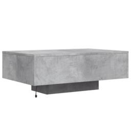 Berkfield Home Coffee Table with LED Lights Concrete Grey 85x55x31 cm - Size: 85 x 55 x 31 cm - thumbnail 8