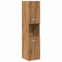 Berkfield Home 4 Piece Bathroom Furniture Set Artisan Oak Engineered Wood in Brown - thumbnail 6
