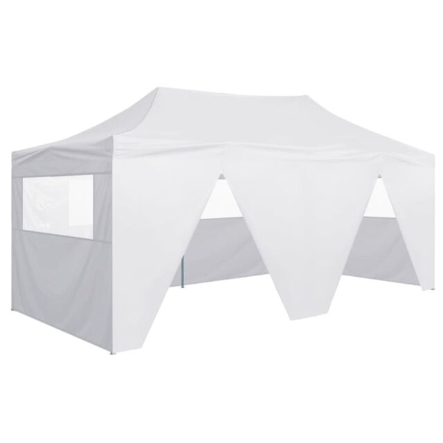 Berkfield Home Professional Folding Party Tent with 4 Sidewalls 3x6 m Steel White - image 1