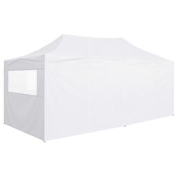 Berkfield Home Professional Folding Party Tent with 4 Sidewalls 3x6 m Steel White - thumbnail 4