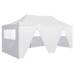 Berkfield Home Professional Folding Party Tent with 4 Sidewalls 3x6 m Steel White
