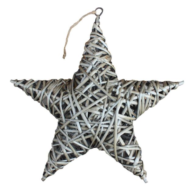 Red Hamper Wicker Antique Wash Full Star in Brown - image 1