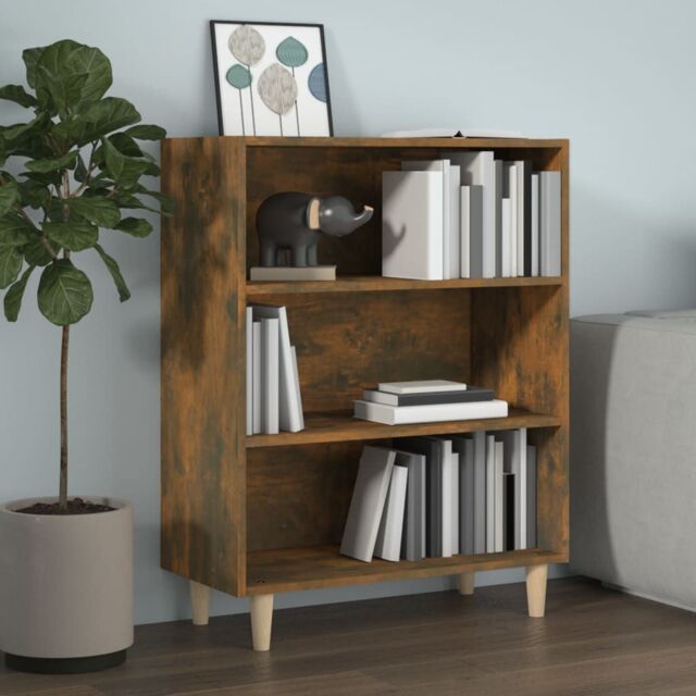 Berkfield Home Sideboard Smoked Oak 69.5x32.5x90 cm Engineered Wood in Brown - image 1