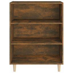 Berkfield Home Sideboard Smoked Oak 69.5x32.5x90 cm Engineered Wood in Brown - thumbnail 3