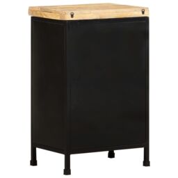 Berkfield Home Sideboard 47x35x76 cm Rough Mango Wood in Brown - Size: 47 x 35 x 76 cm - thumbnail 5