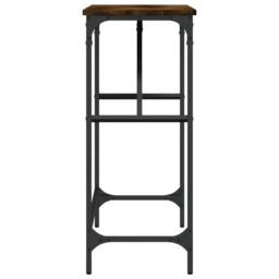 Berkfield Home Decorative Console Table Smoked Oak 100x32x75 cm Engineered Wood in Brown - Size: 100 x 32 x 75 cm - thumbnail 5