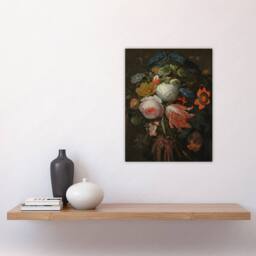 "Artery8 Hanging Bouquet of Flowers Abraham Mignon Wall Art Poster Print - Size: W12"" x H16""" - thumbnail 4