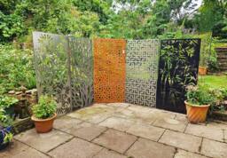 F&G Supplies Moroccan Decorative Screen Wall Art 1.8m Tall in Brown - thumbnail 6