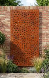 F&G Supplies Moroccan Decorative Screen Wall Art 1.8m Tall in Brown - thumbnail 1