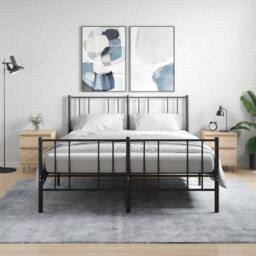 Berkfield Home Bedside Cabinets 2 pcs Sonoma Oak 40x35x50 cm Engineered Wood in Brown - Size: 40 x 35 x 50 cm - thumbnail 1