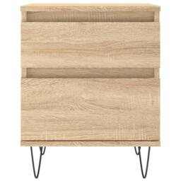 Berkfield Home Bedside Cabinets 2 pcs Sonoma Oak 40x35x50 cm Engineered Wood in Brown - Size: 40 x 35 x 50 cm - thumbnail 6