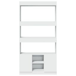 Berkfield Home Highboard¬†White 92x33x180 cm Engineered Wood in White - Size: 92 x 33 x 180 cm - thumbnail 5