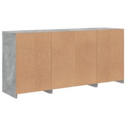 Berkfield Home Sideboard with LED Lights Concrete Grey 142.5x37x67 cm - thumbnail 8