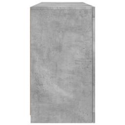 Berkfield Home Sideboard with LED Lights Concrete Grey 142.5x37x67 cm - thumbnail 7