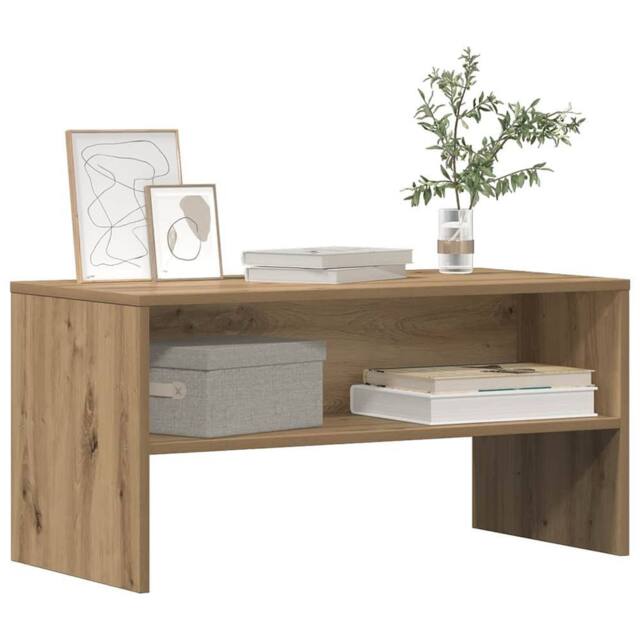 Berkfield Home TV Cabinet Artisan Oak 80x40x40 cm Engineered Wood in Brown - Size: 80 x 40 x 40 cm - image 1