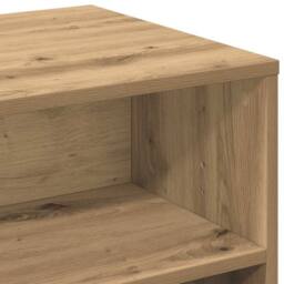 Berkfield Home TV Cabinet Artisan Oak 80x40x40 cm Engineered Wood in Brown - Size: 80 x 40 x 40 cm - thumbnail 7