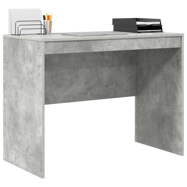 Berkfield Home Modern Writing Desk Concrete grey MDF 100 x 50 x 76 cm Writing Desk - image 1