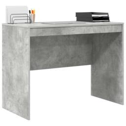 Berkfield Home Modern Writing Desk Concrete grey MDF 100 x 50 x 76 cm Writing Desk - thumbnail 1