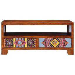 Berkfield Home Sturdy Coffee Table 90x50x40 cm Solid Wood Acacia in Brown - Size: 90 x 50 x 40 cm - thumbnail 3