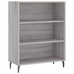 Berkfield Home Highboard Grey Sonoma 69.5x32.5x180 cm Engineered Wood - thumbnail 4