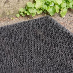 Nicola Spring Heavy Duty Rubber Door Mat - 60 x 40cm in Black - Size: 40 cm x 60 cm - thumbnail 7