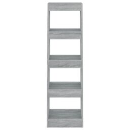 Berkfield Home Book Cabinet/Room Divider Grey Sonoma 40x30x135 cm - Size: 40 x 30 x 135 cm - thumbnail 3