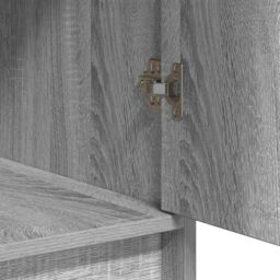 Berkfield Home 3 Piece Dressing Table Set with LED Grey Sonoma Engineered Wood - thumbnail 8