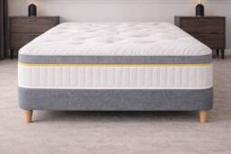 Nexus Mattresses Ltd Hybrid Reflex Support Pocket Spring Mattress - 25cm in White - Size: Double - thumbnail 5