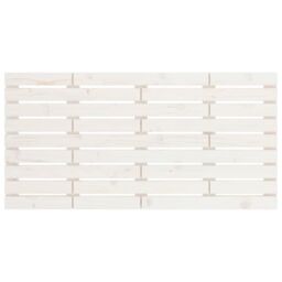 Berkfield Home Wall Headboard White 126x3x63 cm Solid Wood Pine - Size: 126 x 3 x 63 cm - thumbnail 4