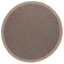 THE RUGS Jute Looking Square Dots Design Outdoor Rugs in Blue Nature 5200DG in Dark Grey - Size: 160 cm diameter - thumbnail 6