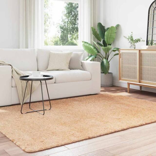 Berkfield Home Shaggy Rug High Pile NAVARRA Beige 160x230 cm Polyester - Size: Medium - image 1