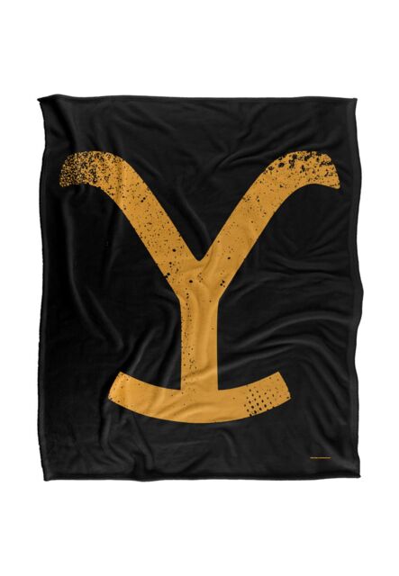 Yellowstone Y Branding Logo Silky Touch Super Soft Throw Blanket 152 X 127 cm in White - image 1