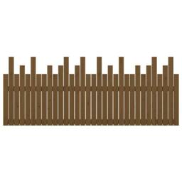 Berkfield Home Wall Headboard Honey Brown 204x3x80 cm Solid Wood Pine - Size: 204 x 3 x 80 cm - thumbnail 5