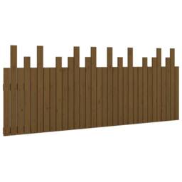 Berkfield Home Wall Headboard Honey Brown 204x3x80 cm Solid Wood Pine - Size: 204 x 3 x 80 cm - thumbnail 3