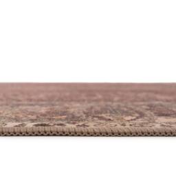 Kukoon Burgundy Distressed Soft Pile Living Room Area Rug Bedroom Floor Mat in Plum - Size: 80 cm x 300 cm - thumbnail 5