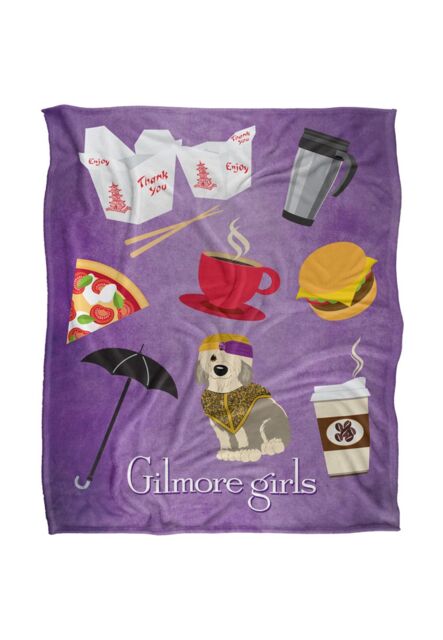 Warner Brothers Gilmore Girls Silky Touch Super Soft Throw Blanket 152x127cm in White - Size: 152x127 cm - image 1