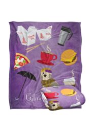 Warner Brothers Gilmore Girls Silky Touch Super Soft Throw Blanket 152x127cm in White - Size: 152x127 cm - thumbnail 2