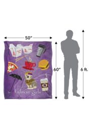 Warner Brothers Gilmore Girls Silky Touch Super Soft Throw Blanket 152x127cm in White - Size: 152x127 cm - thumbnail 3