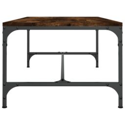 Berkfield Home Coffee Table Smoked Oak 100x50x35 cm Engineered Wood in Brown - Size: 100 x 50 x 35 cm - thumbnail 5